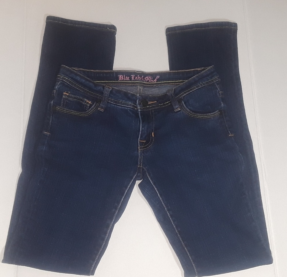 Blac label pink skinny dark blue studs sz 26
